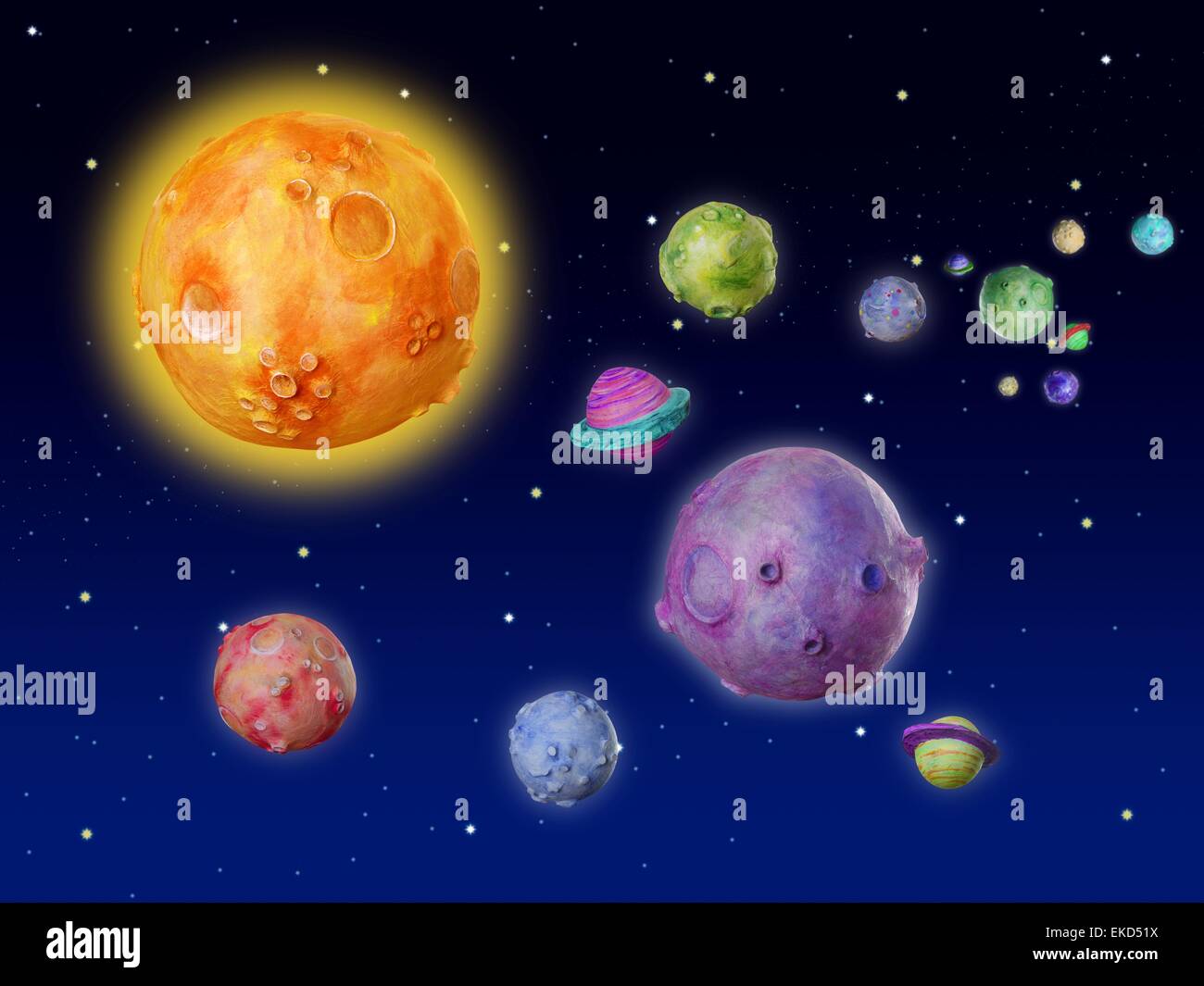 Space fantasy handmade universe Stock Photo Alamy