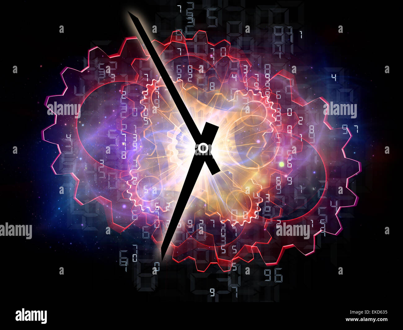 Gears of Time Stock Photo Alamy