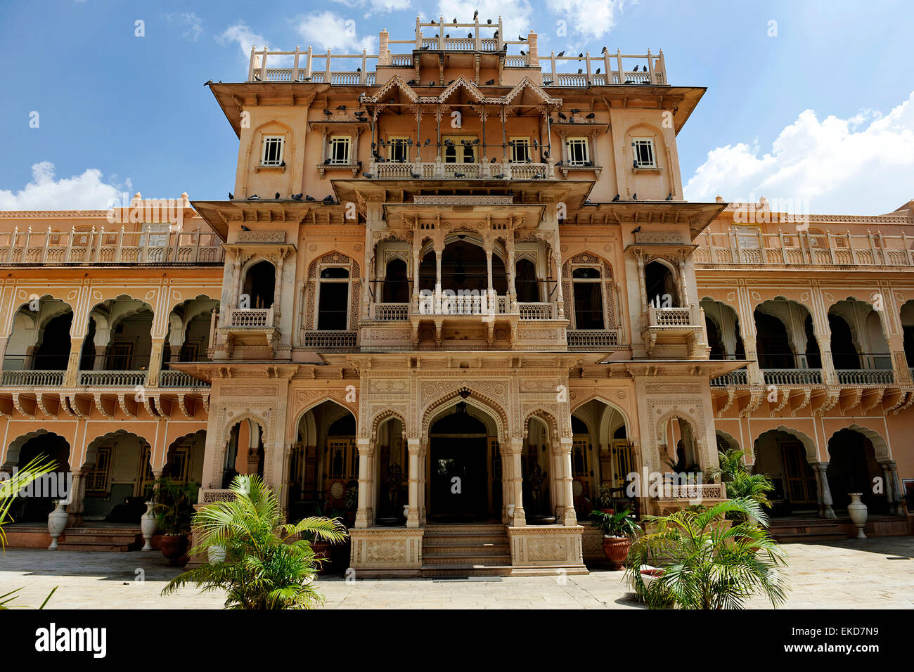 Chomu Palace Hotel, Rajasthan, India Stock Photo