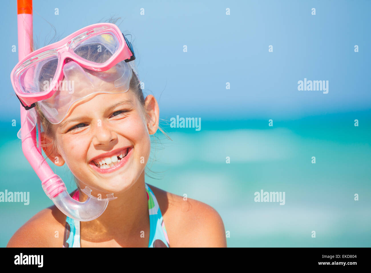 A cute girl with mask Stock Photo Alamy