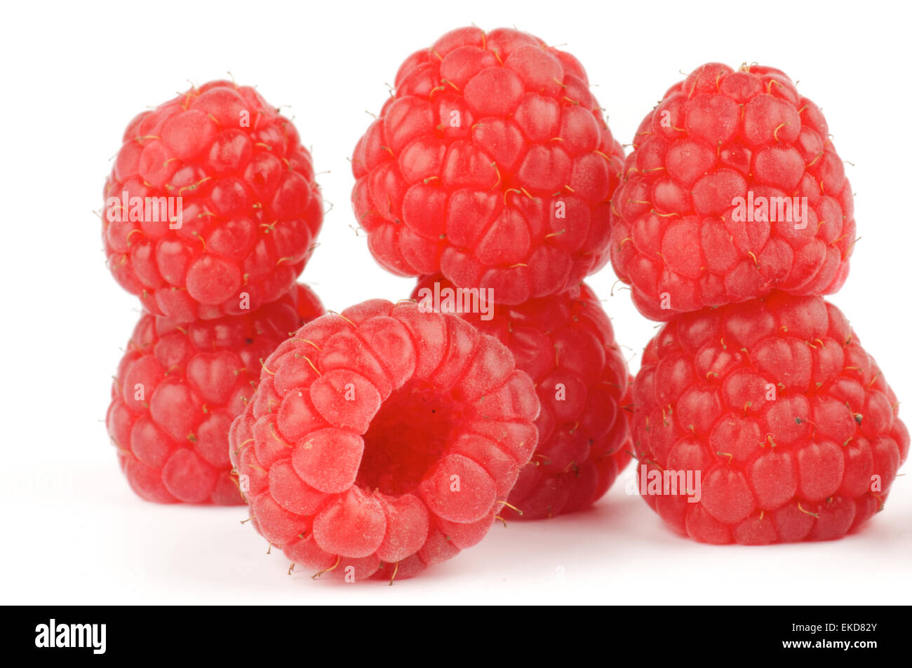 Fresh Ripe Perfect Raspberry Stock Photo - Alamy