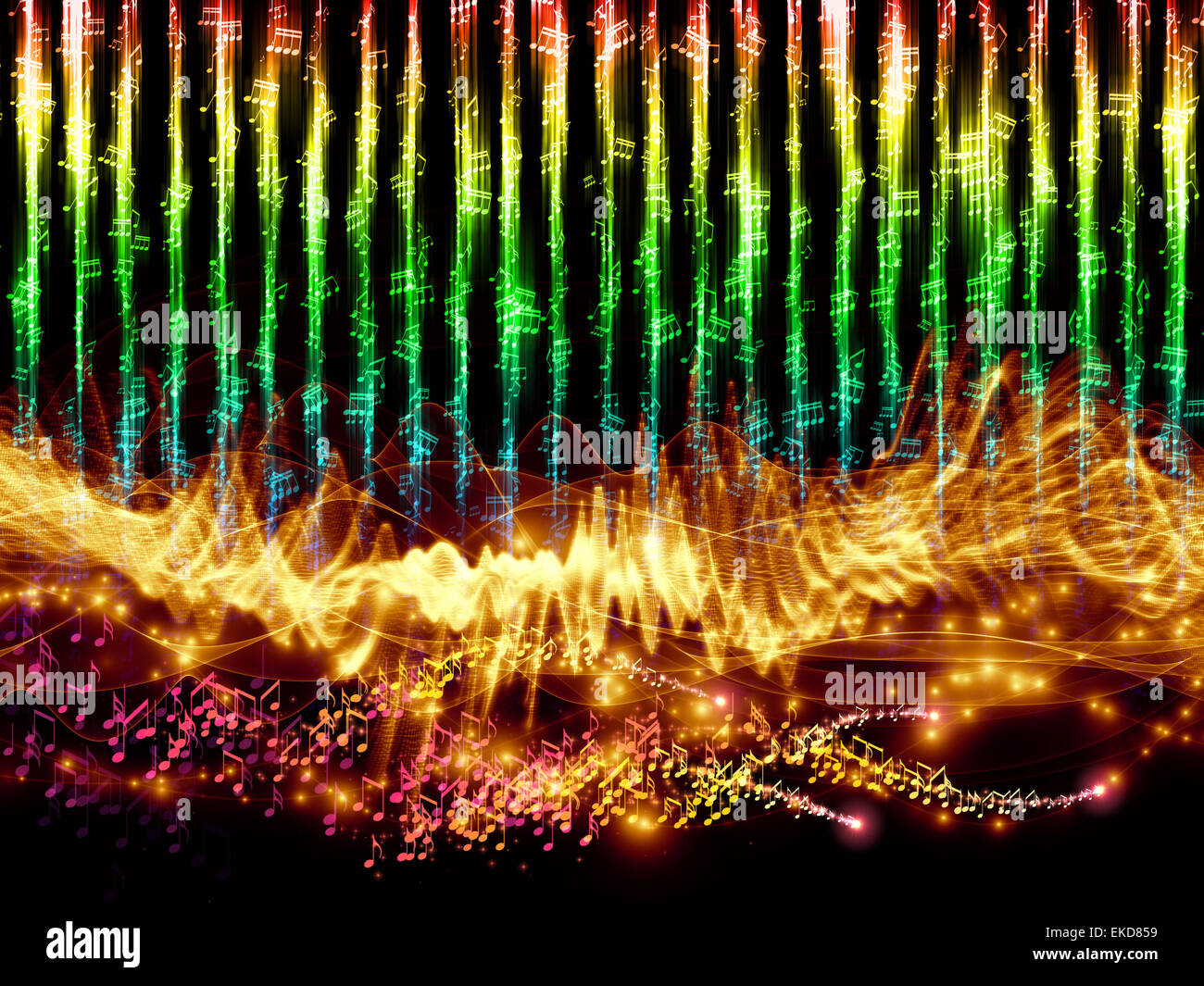 Sound visualization Stock Photo