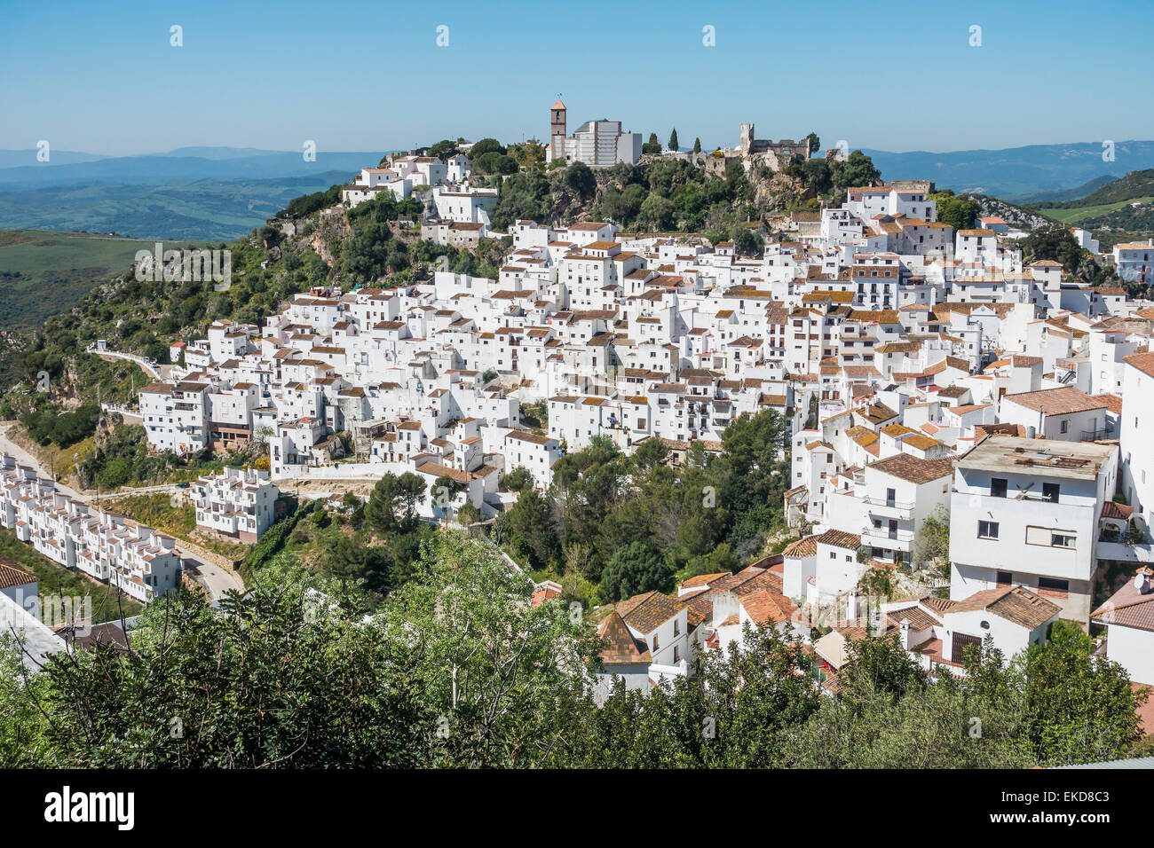 Casares Village, Sierra Nevada Mountains, Spain Stock Photo