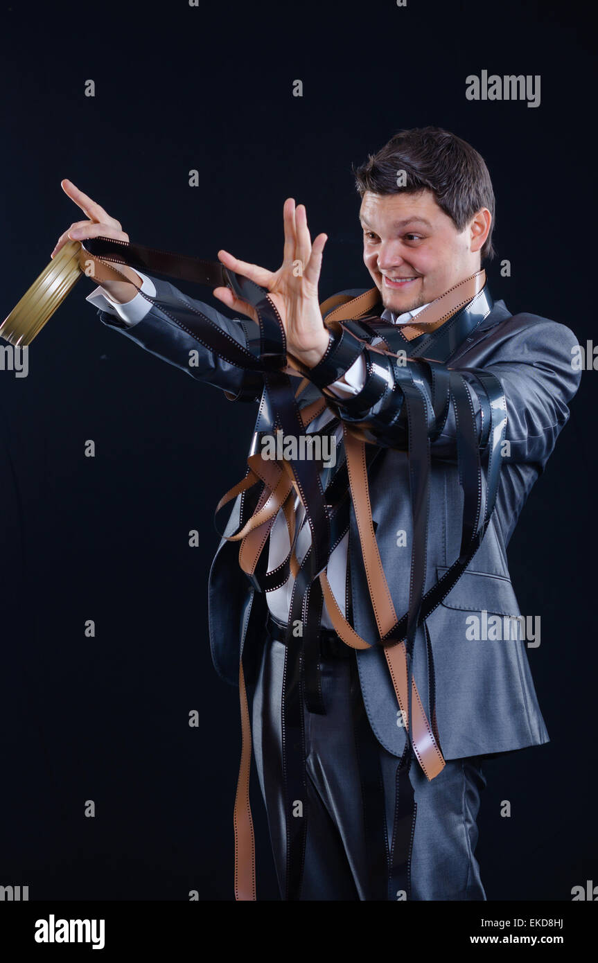 Man in suit silhouette hi-res stock photography and images - Alamy