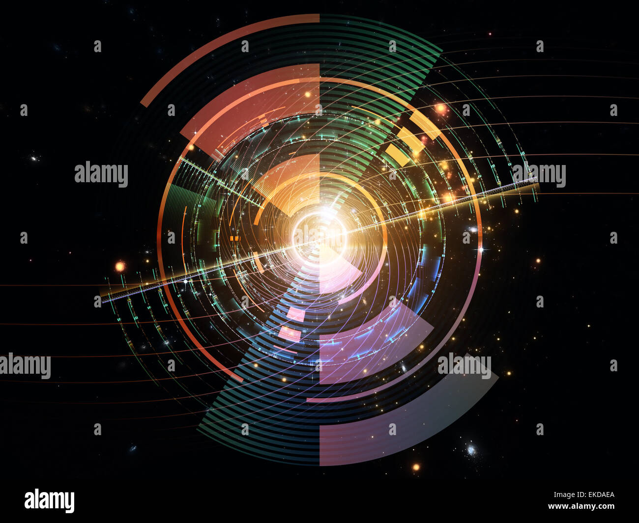 Radial grid world Stock Photo - Alamy