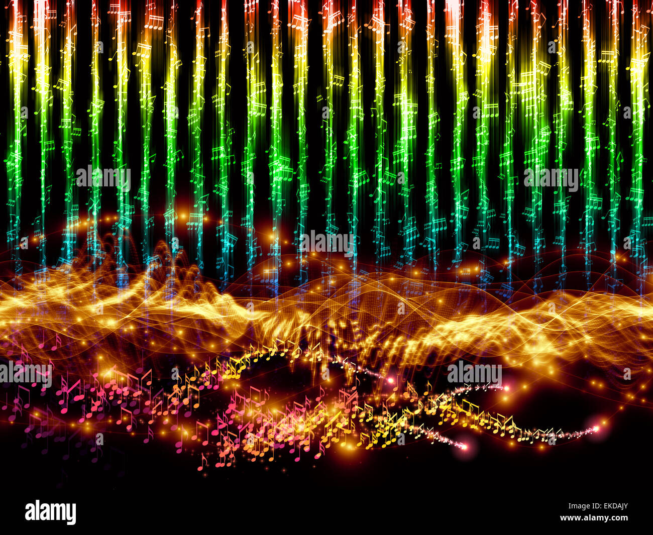 Sound visualization Stock Photo