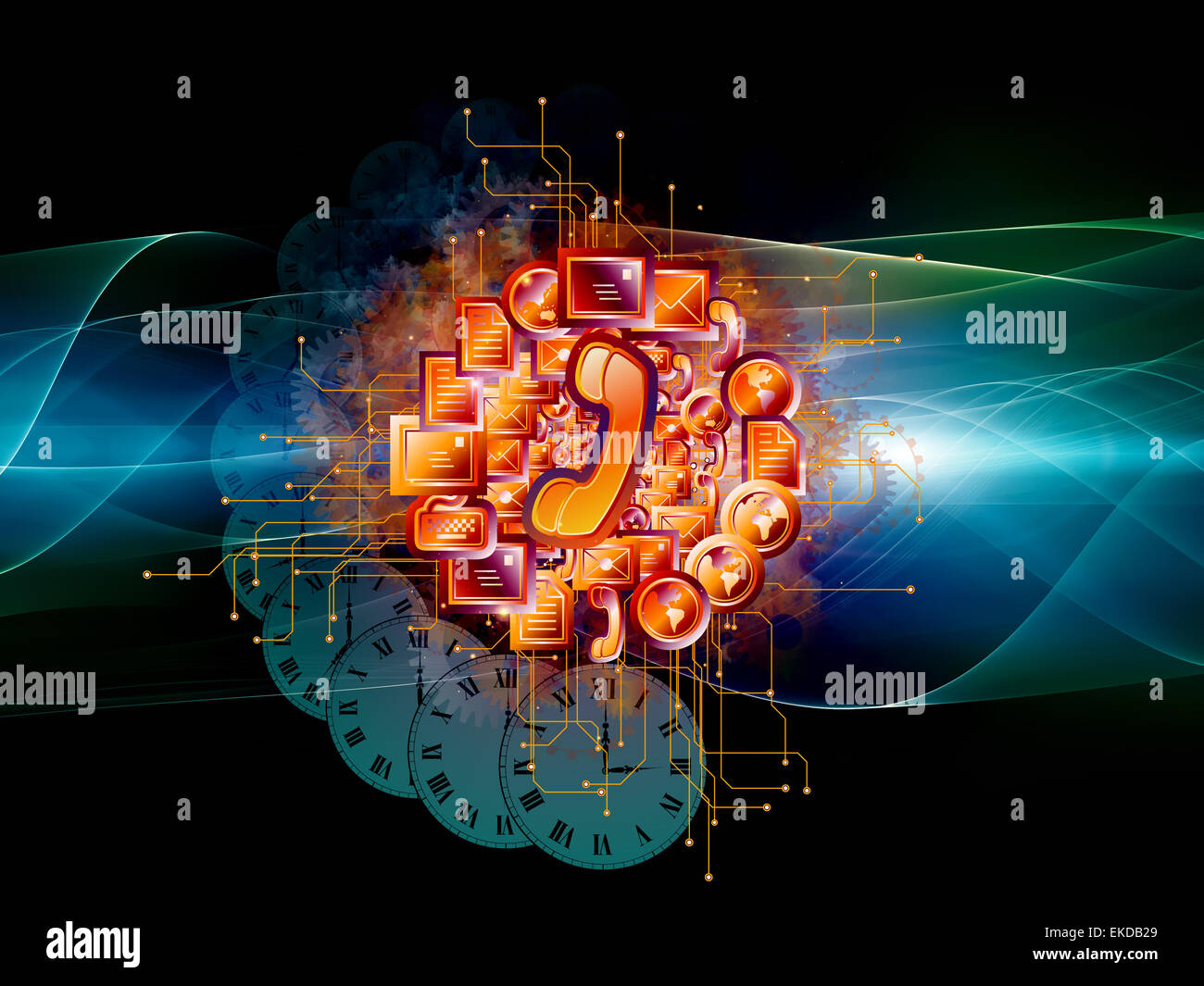 Information processing cloud Stock Photo Alamy