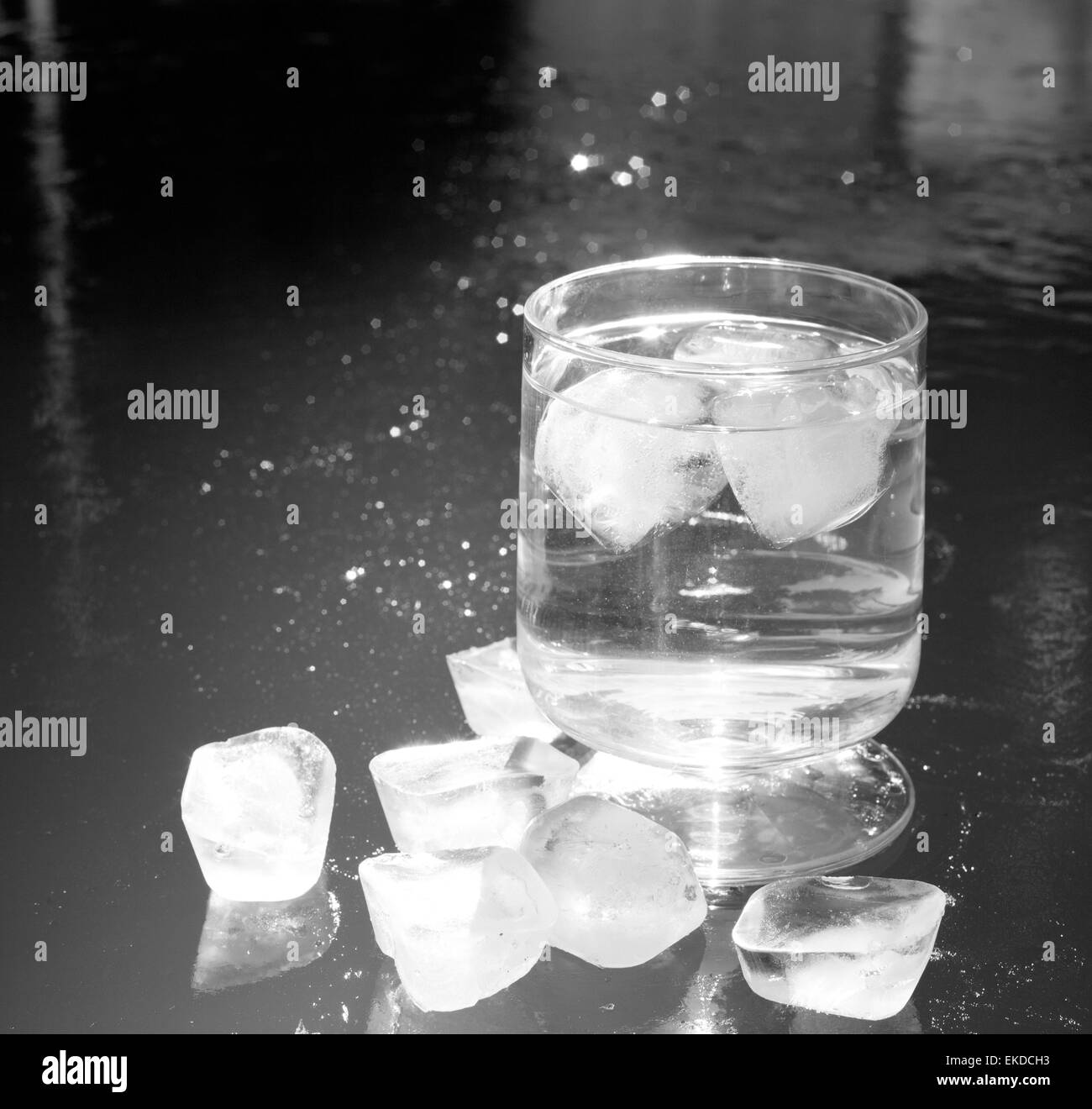 Iced drink concept Black and White Stock Photos & Images - Alamy