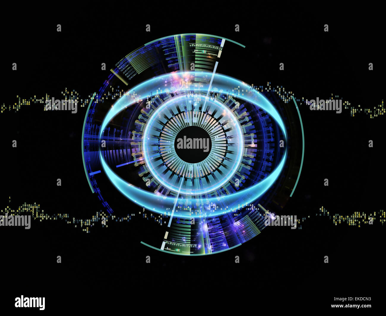 Eye of digital progress Stock Photo Alamy