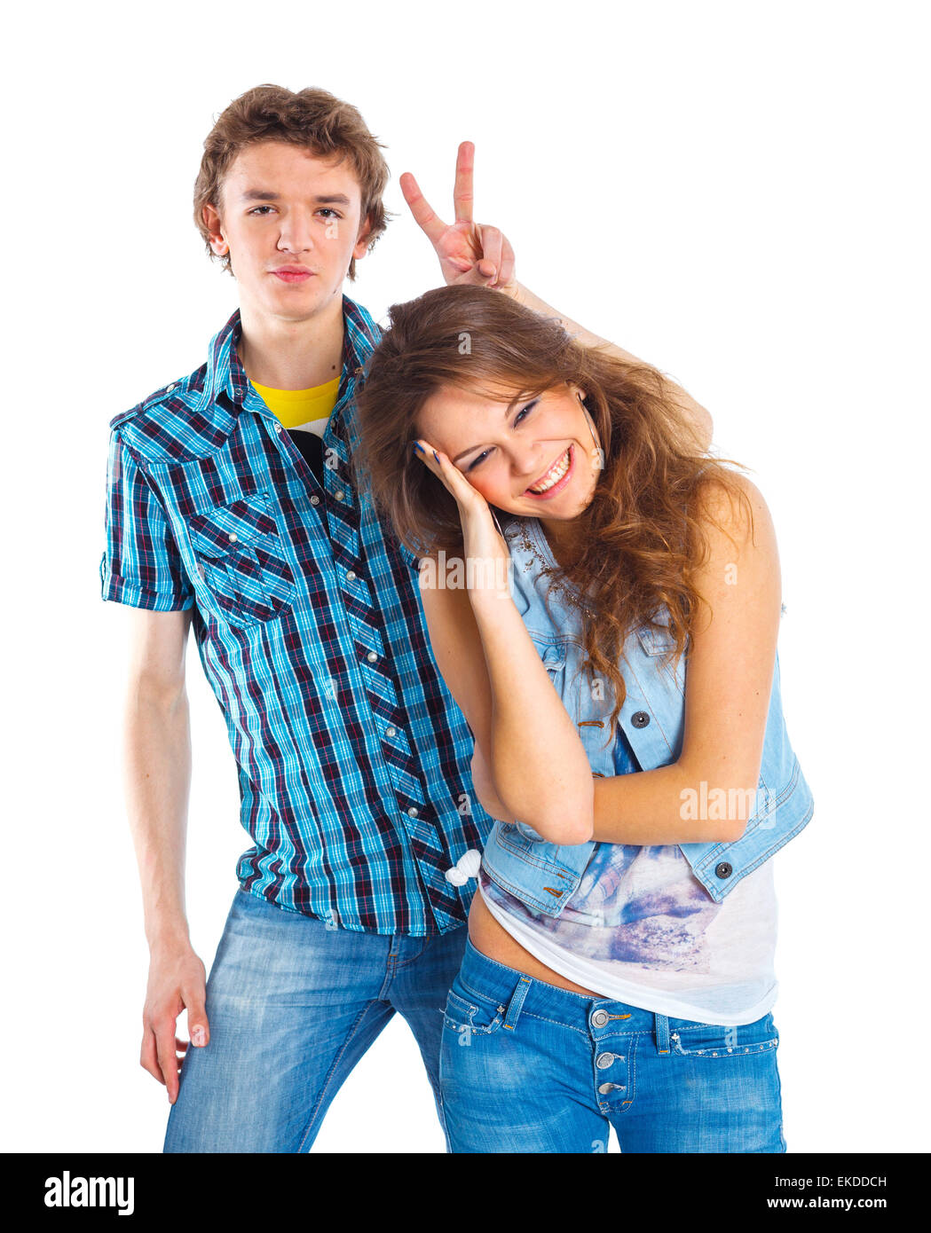 Teenagers indulge Stock Photo