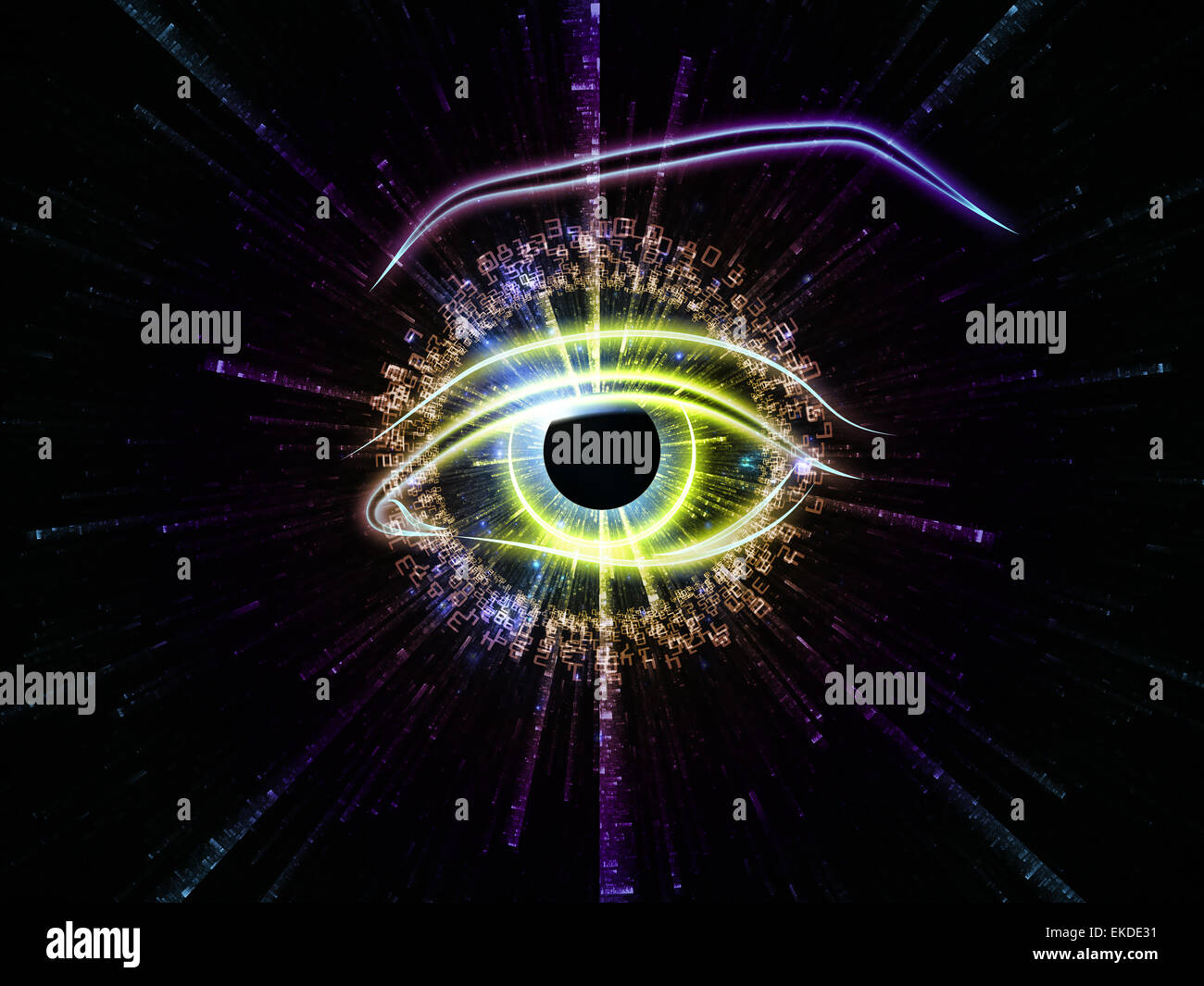 Techinical Eye Eye of technology Stock Photo - Alamy