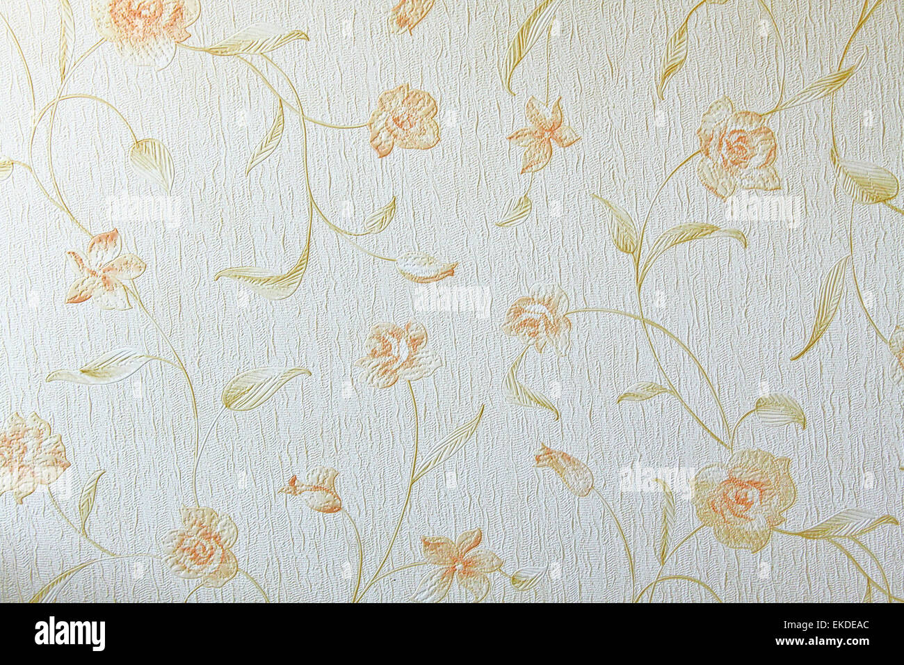 Flower wallpaper textile Stock Photo