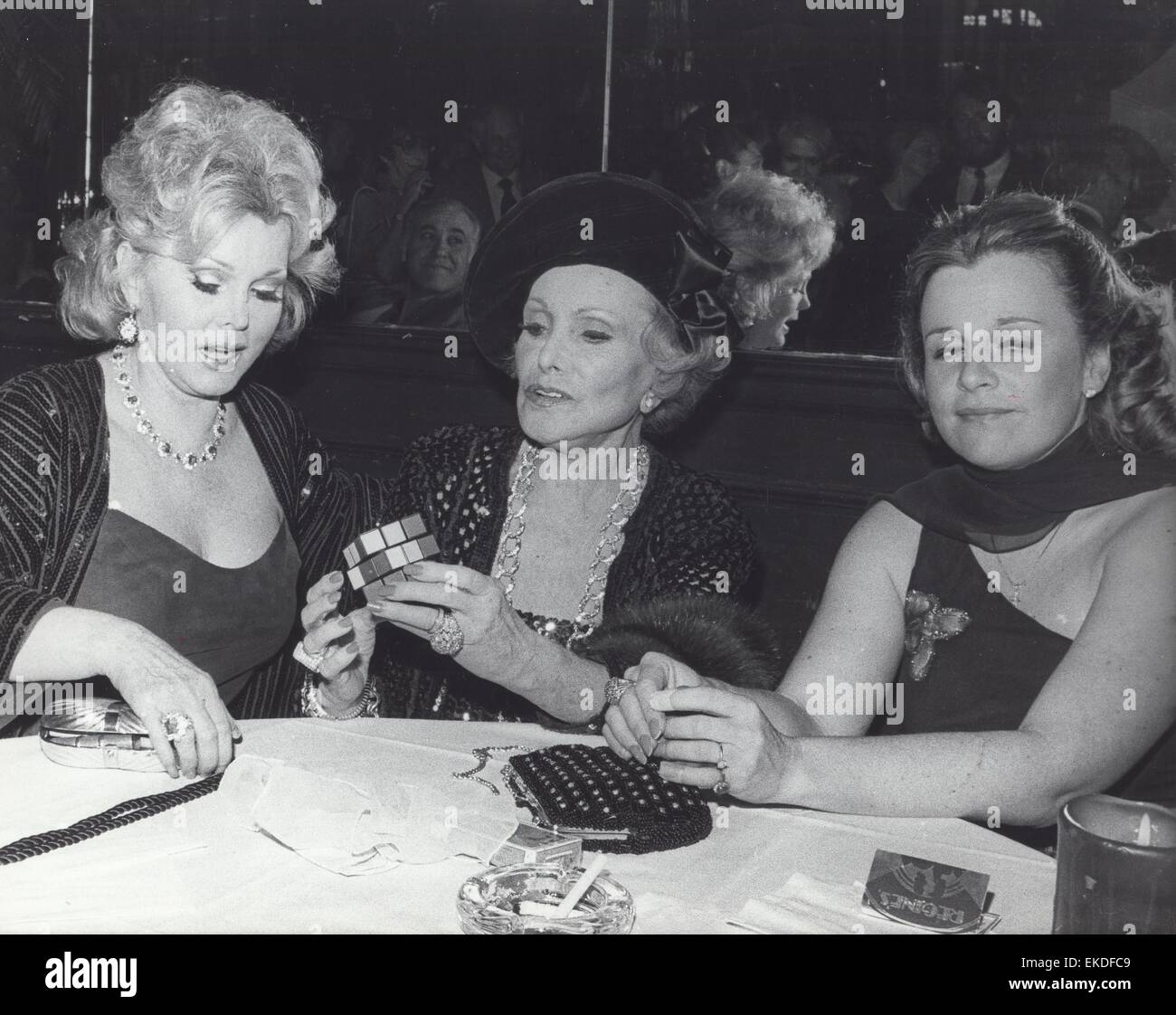 ZSA ZSA GABOR with mother Jolie and daughter Francesca Hilton.Supplied by Photos, inc. © Supplied By Globe Photos, Inc/Globe Photos/ZUMA Wire/Alamy Live News Stock Photo