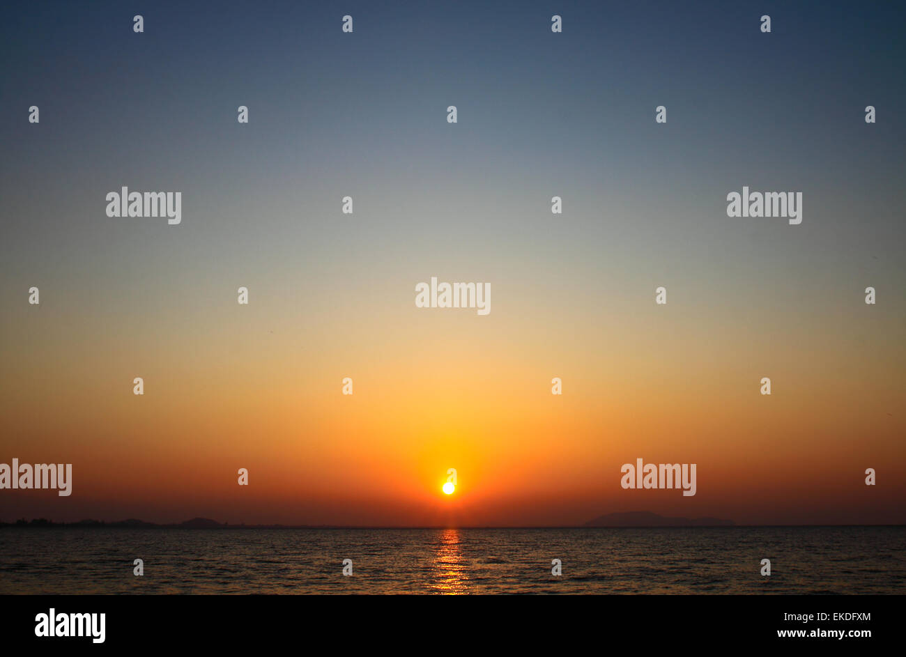 Beautiful sunrise over the sea Stock Photo - Alamy