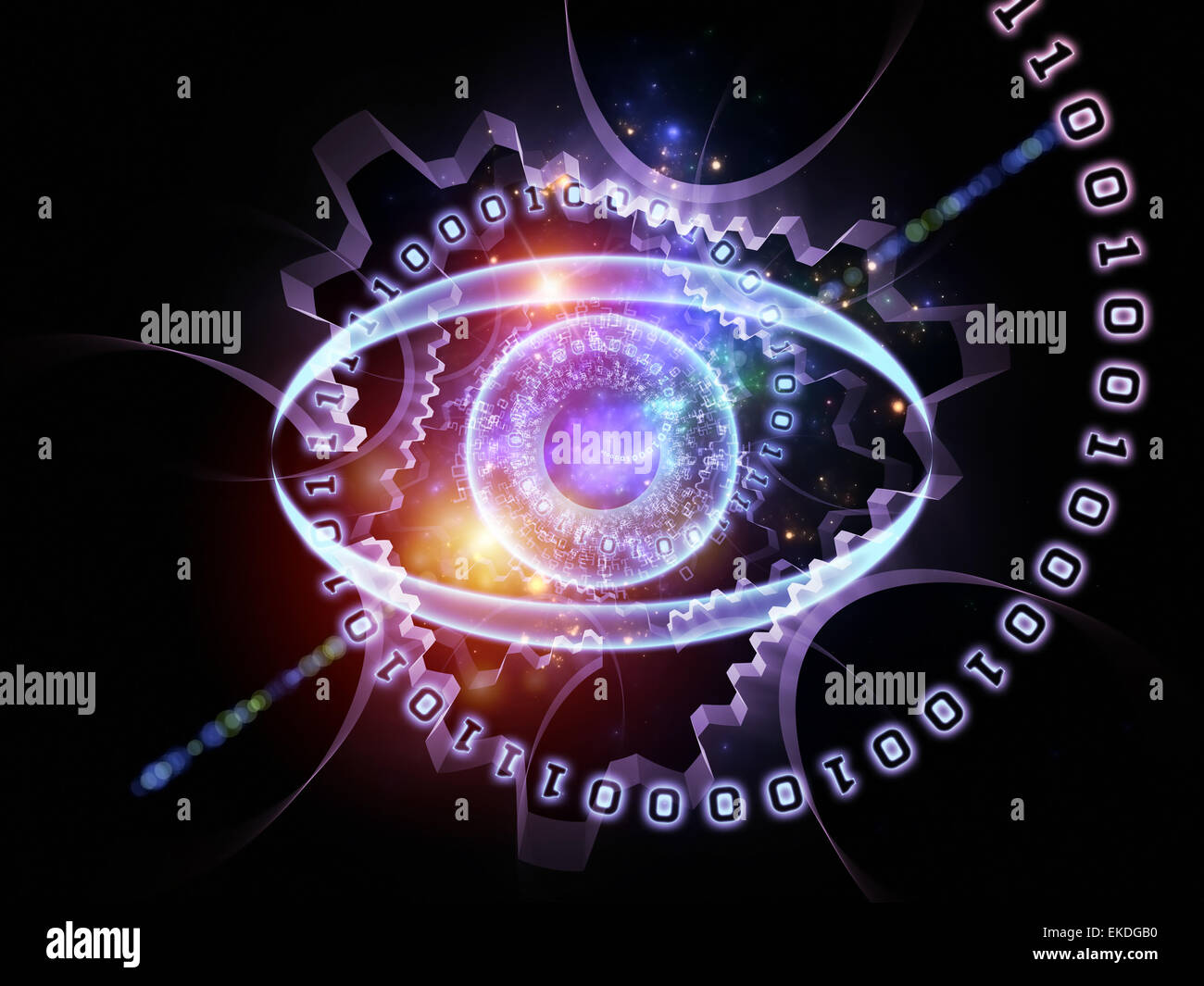 Eye of numbers Stock Photo Alamy