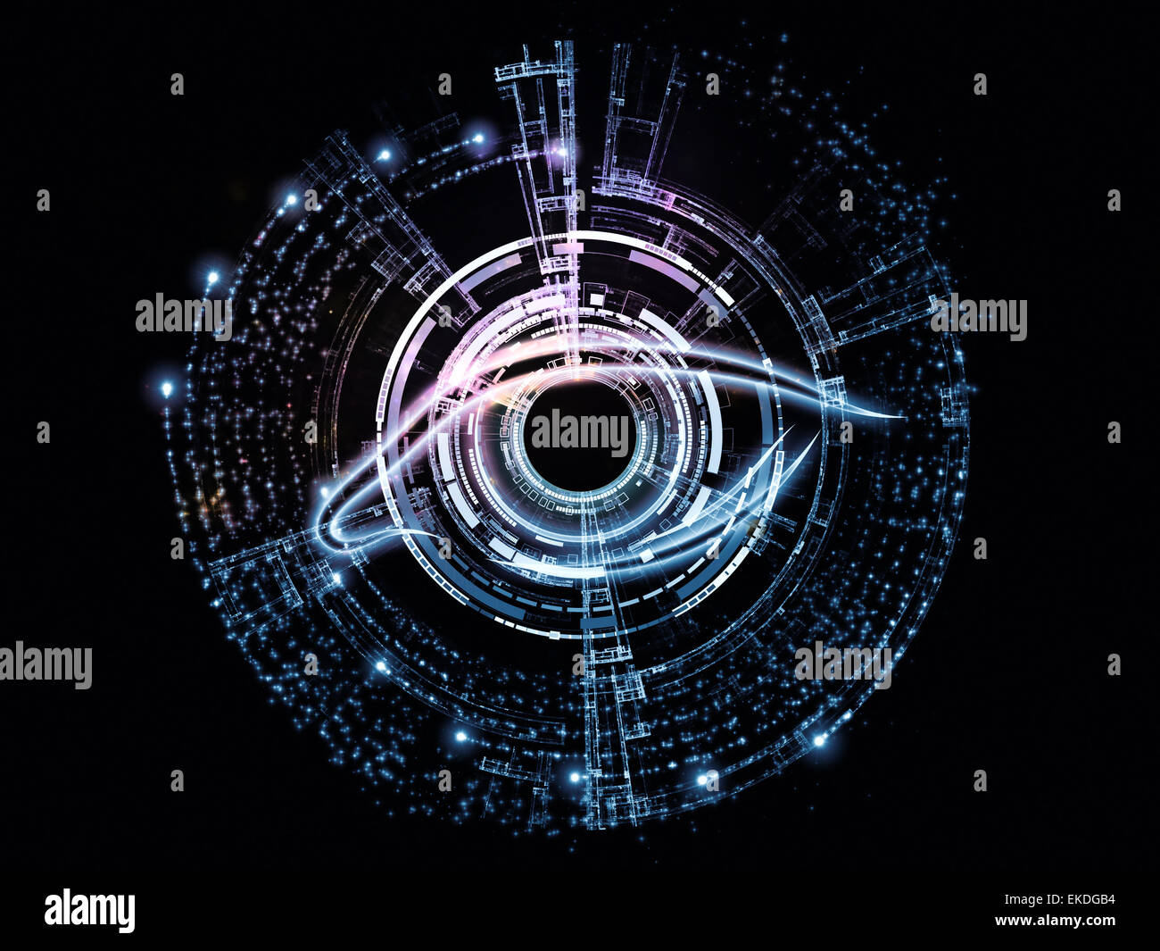 Techinical Eye Eye of technology Stock Photo - Alamy