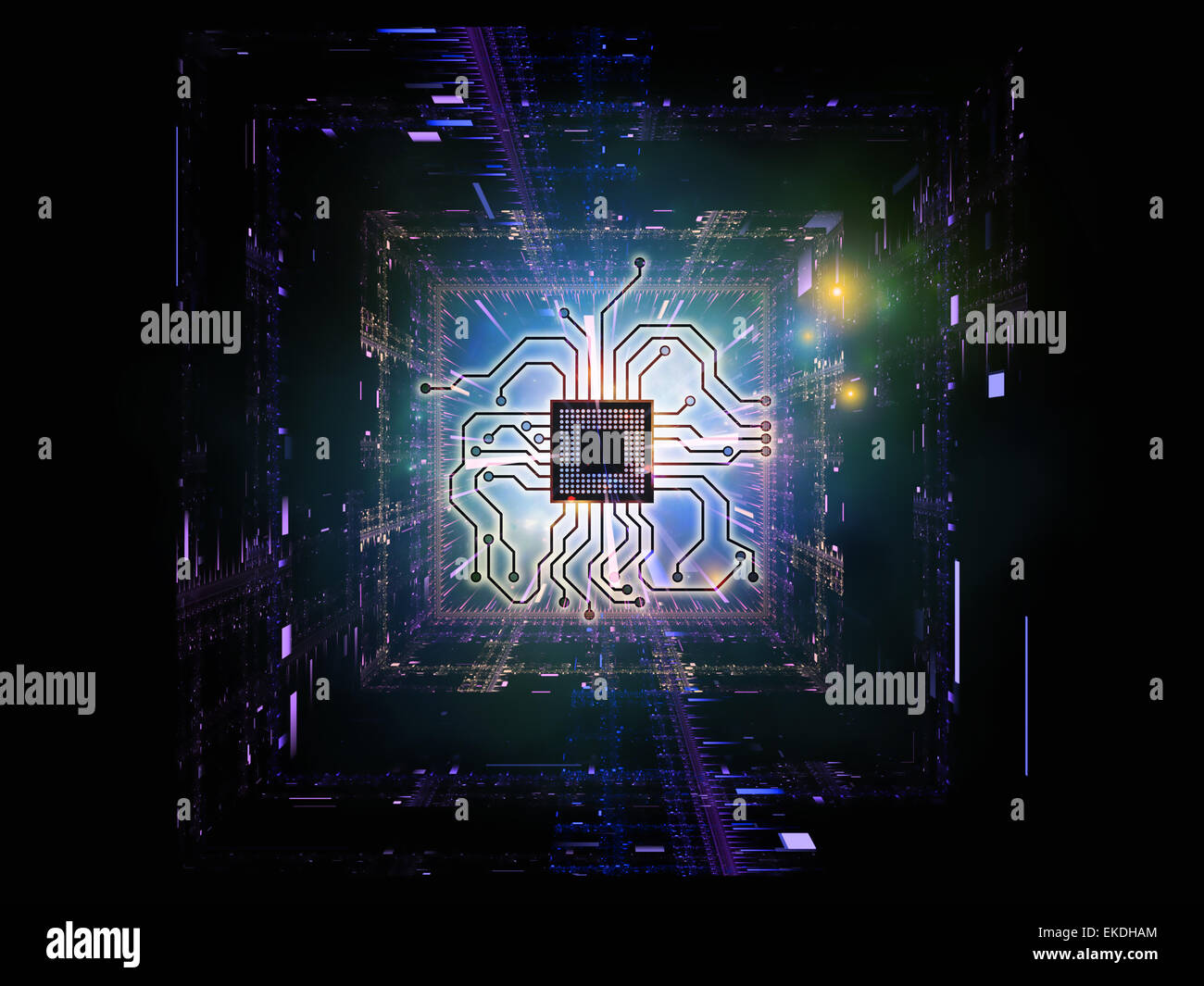 Visualization of the Processor Stock Photo - Alamy