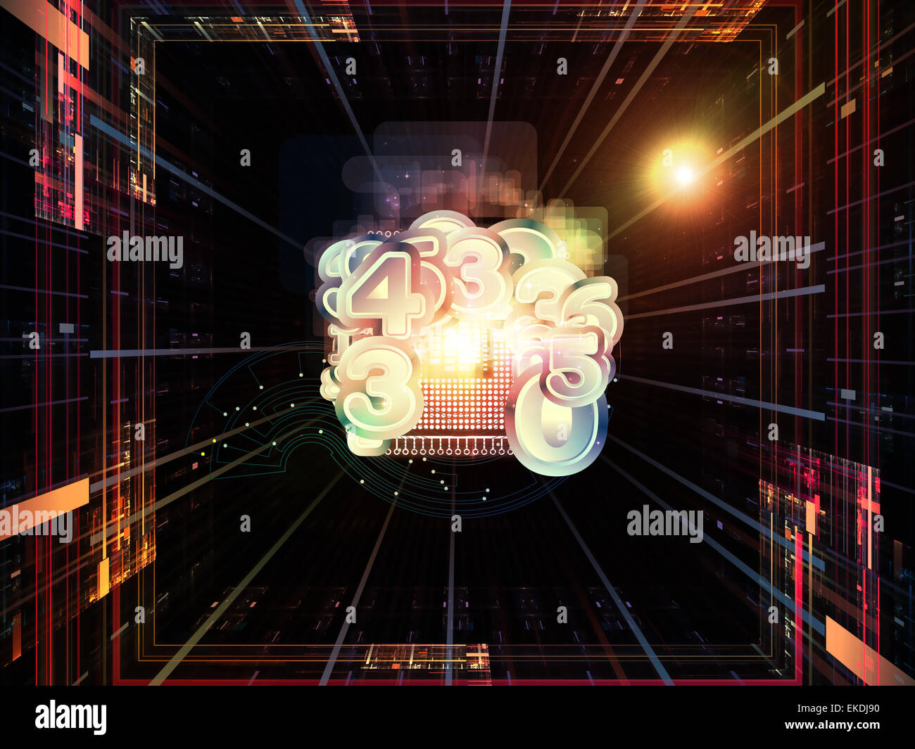 Numbers of the Processor Stock Photo - Alamy