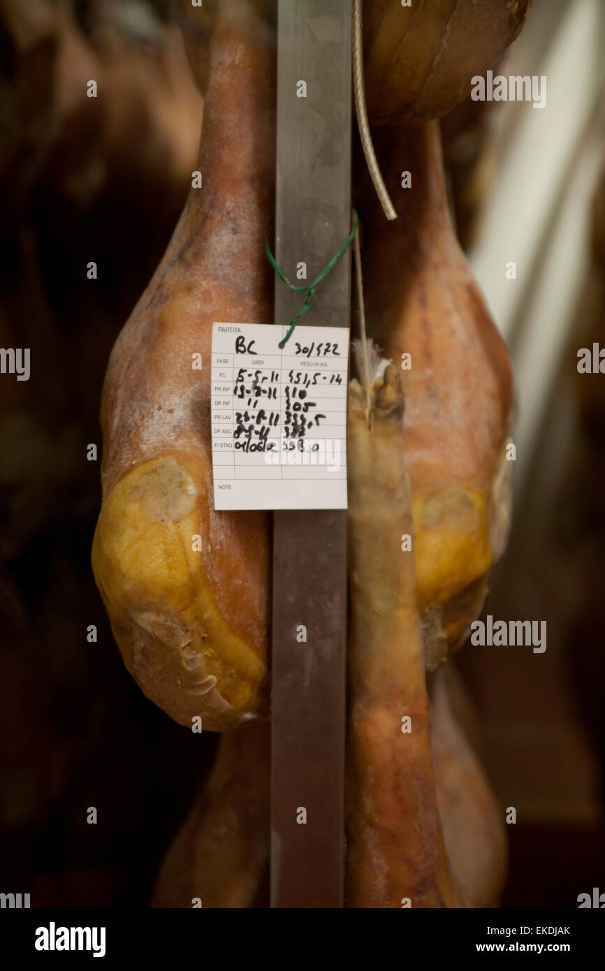 San Daniele del Friuli aged ham. Friuli Venezia Giulia, Italy. Stock Photo