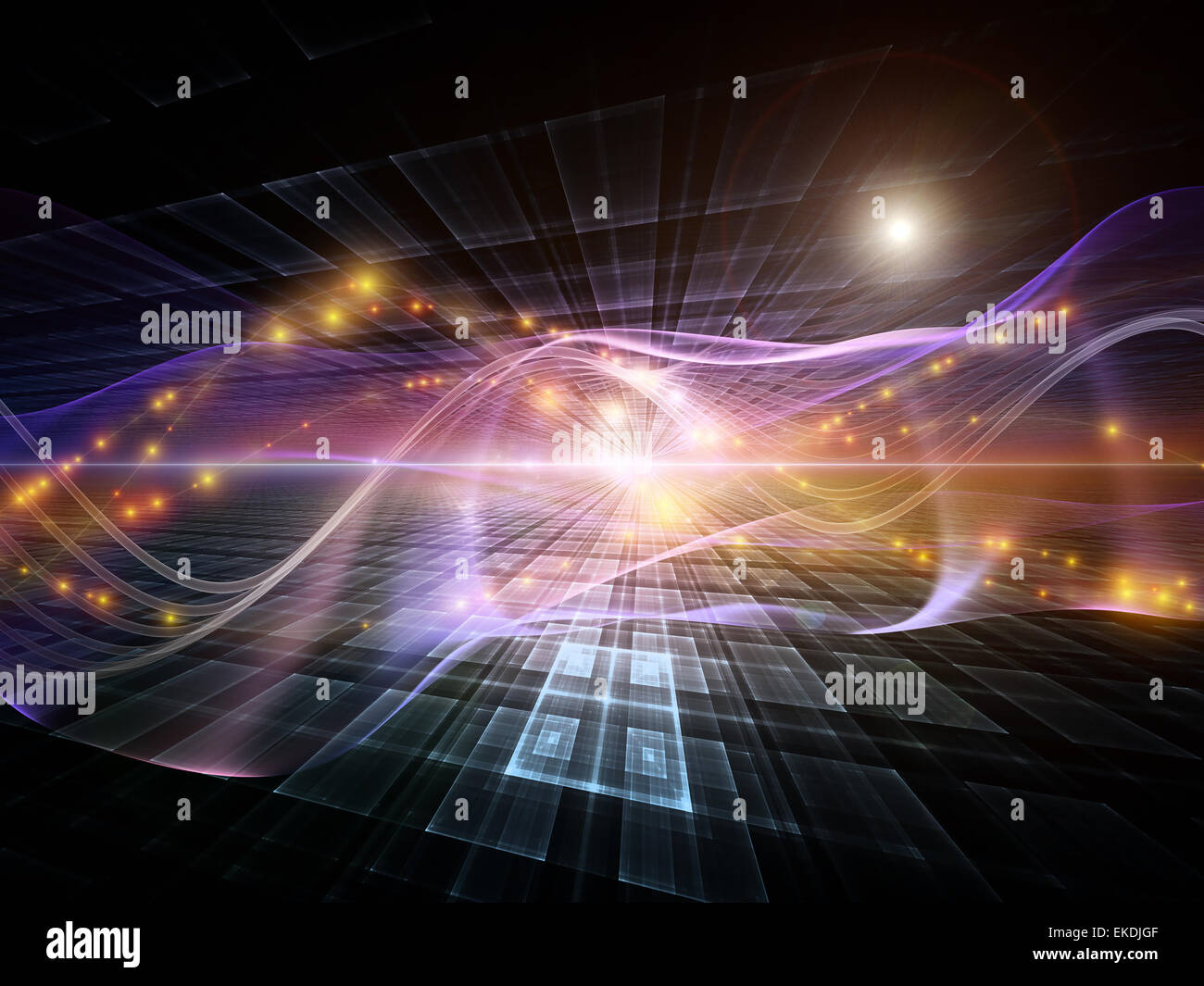 Progressive Sine Wave Stock Photo - Alamy