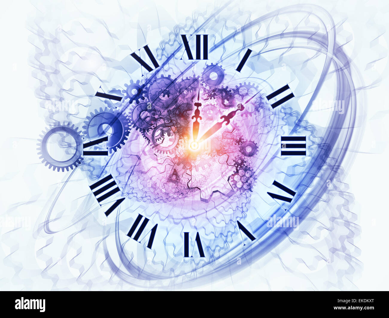 Abstract clock background Stock Photo - Alamy