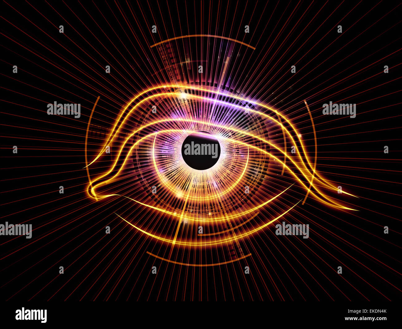 Eye of the machine Stock Photo - Alamy