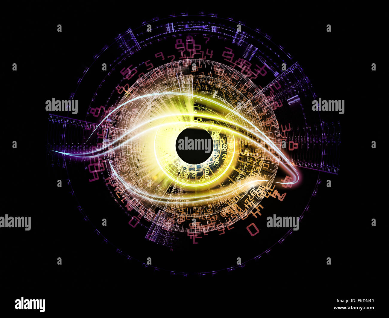 Eye of digital progress Stock Photo Alamy