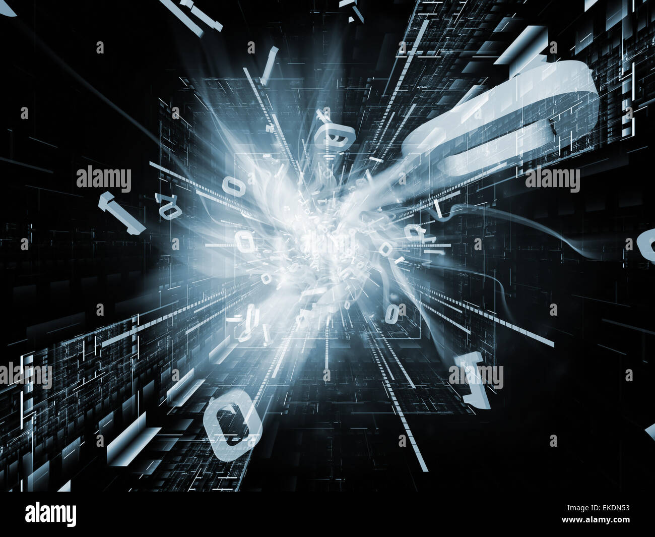 Number Burst Visualization Stock Photo - Alamy