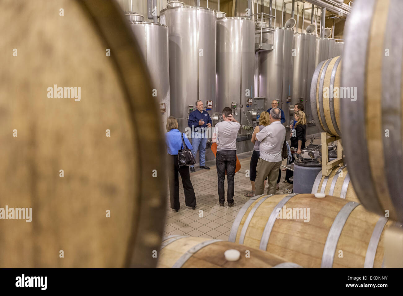 Wine tour of Cap Rock Winery, Lubbock, Texas. USA Stock Photo