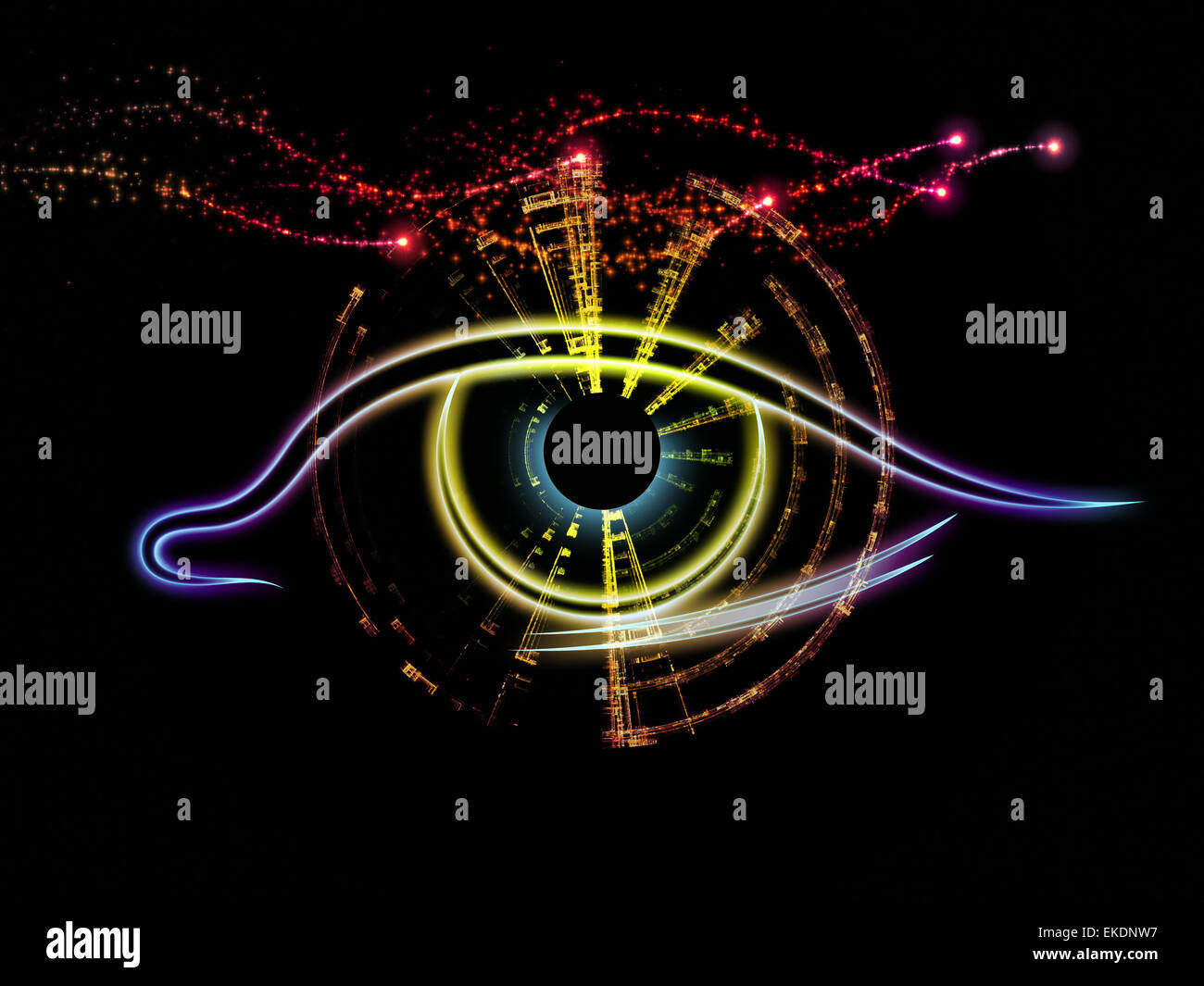 Eye of the machine Stock Photo - Alamy