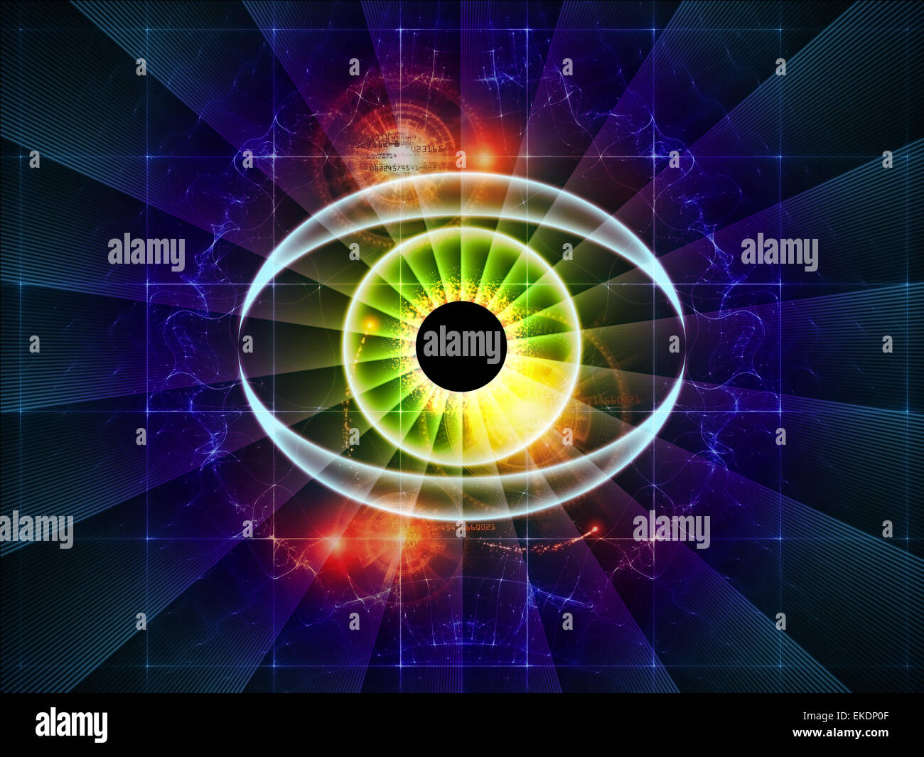 Techinical Eye Eye of technology Stock Photo - Alamy
