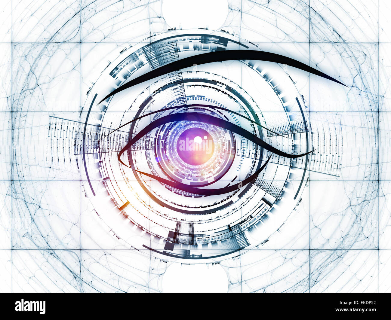 Techinical Eye Eye of technology Stock Photo - Alamy