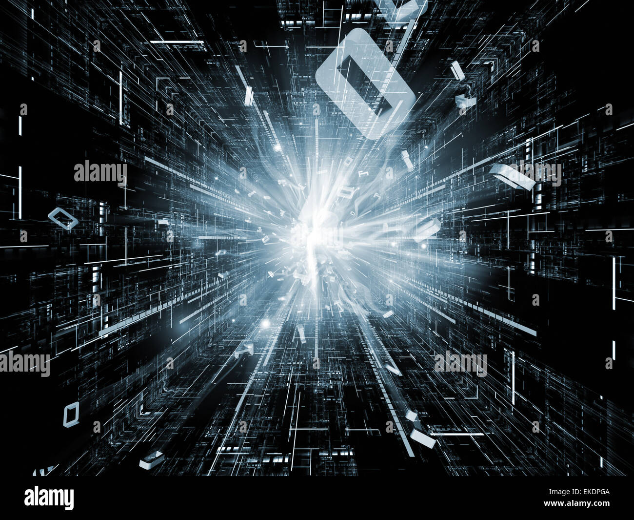 Number Burst Visualization Stock Photo - Alamy
