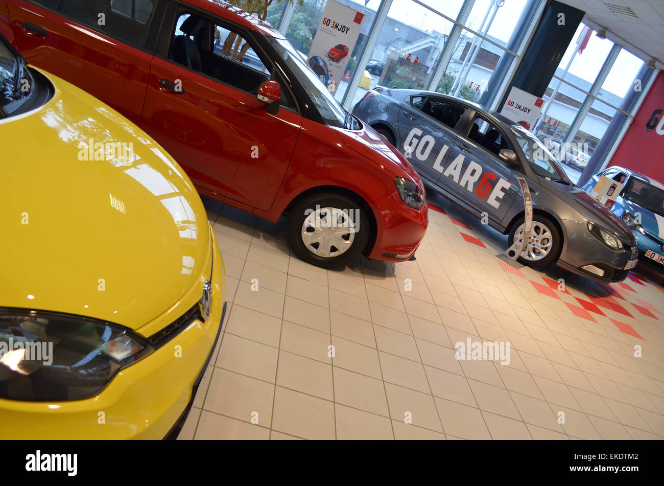 Car sales centre, MG, Longbridge, Birmingham. Stock Photo