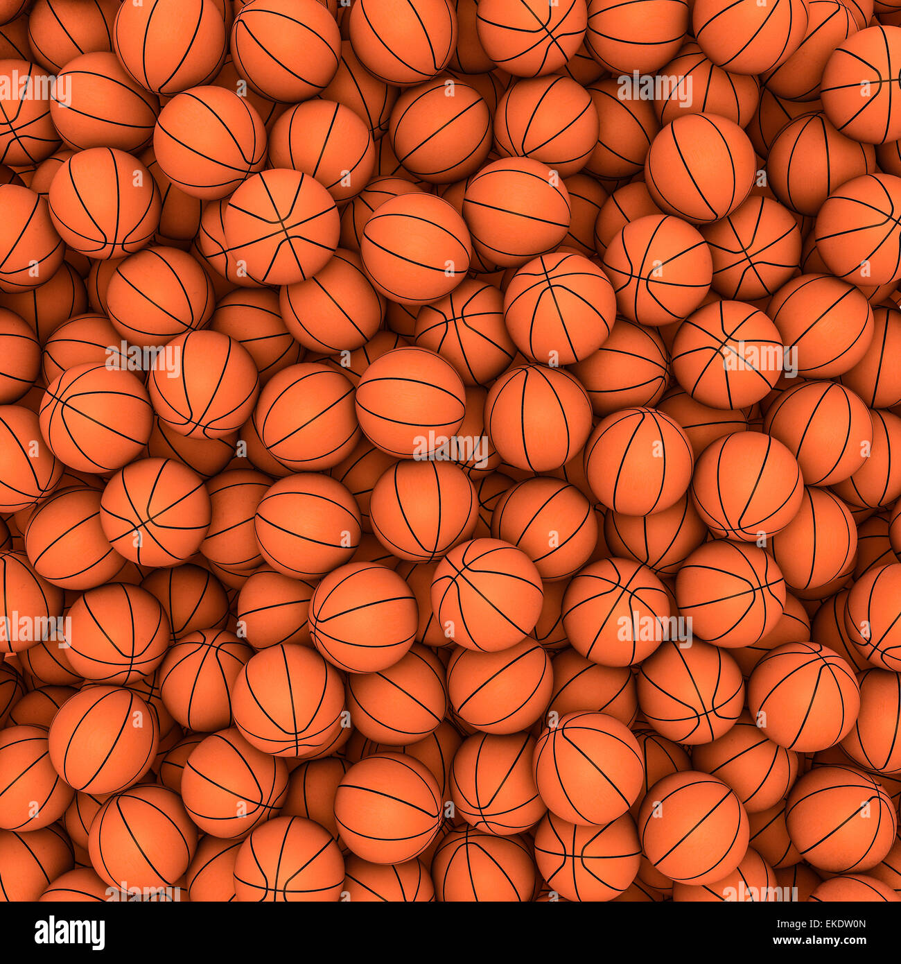 3D render of hundreds of basketballs filling image Stock Photo Alamy