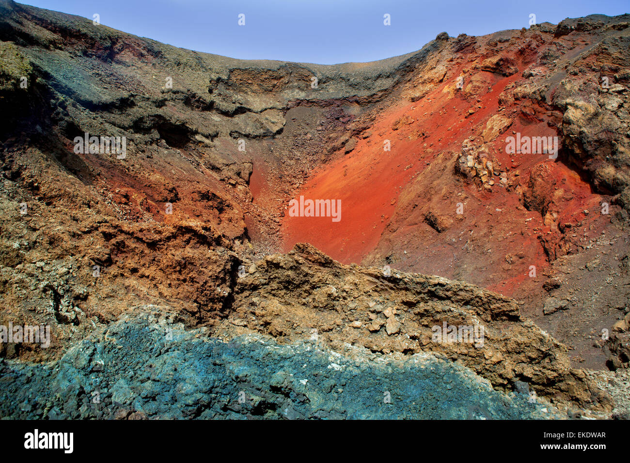 Colorful Lava Rocks Lanzarote Timanfaya colorful lava stone Stock Photo - Alamy