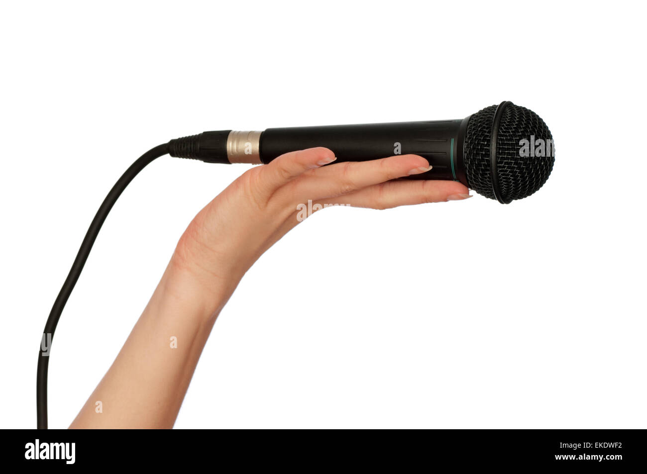 microphone for interview Stock Photo Alamy