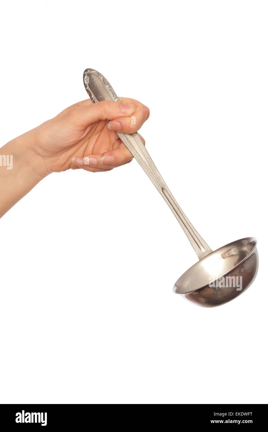 Using A Ladel Cook holding ladle hi-res stock photography and images - Alamy