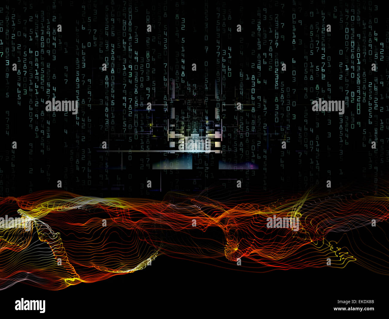 Digital Programming Network Working Digital Network Stock Photo - Alamy
