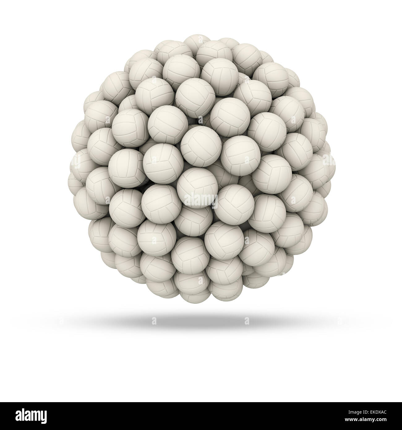 3D render of soccer balls forming sphere Stock Photo Alamy