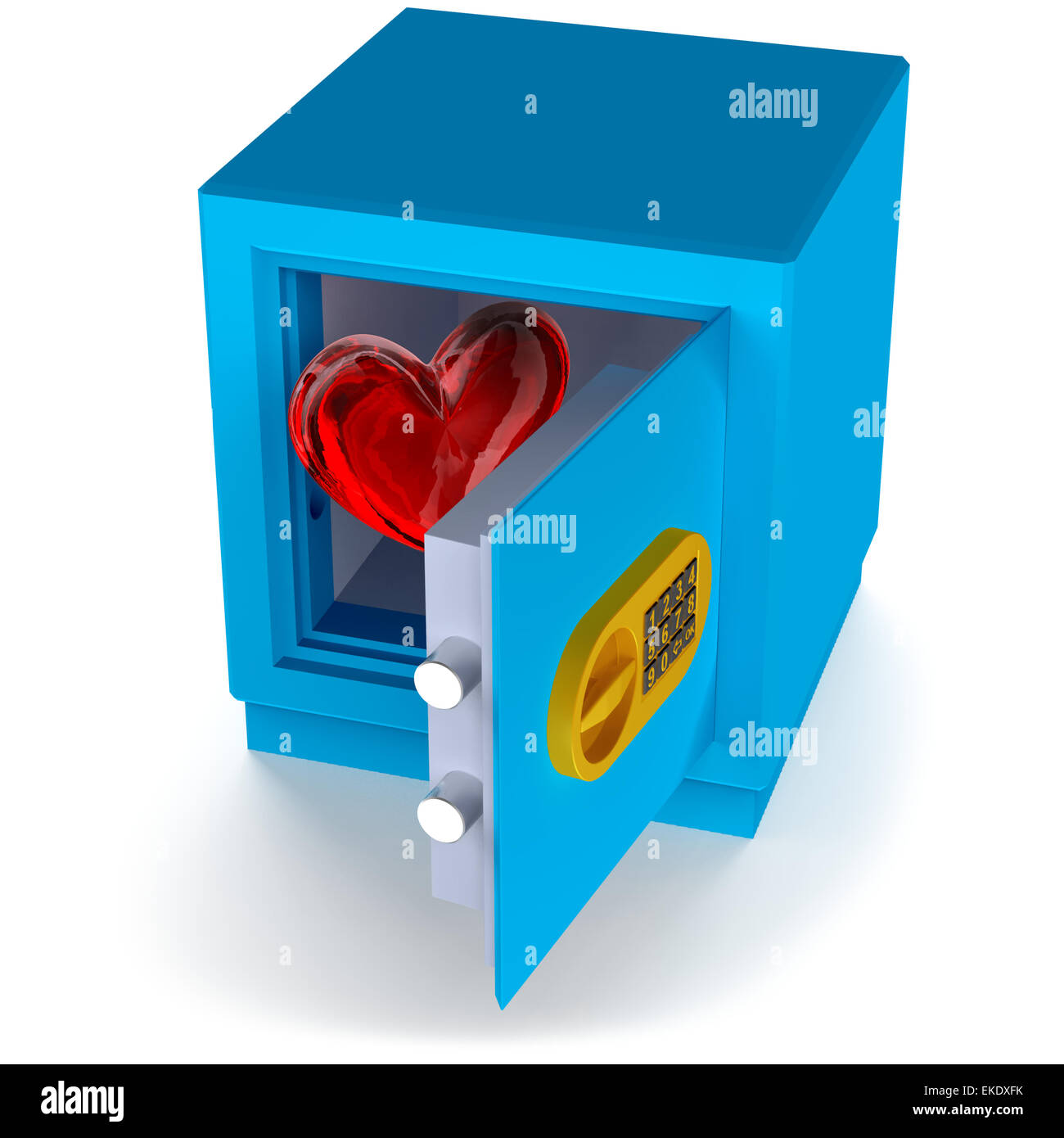heart in the safe Stock Photo - Alamy