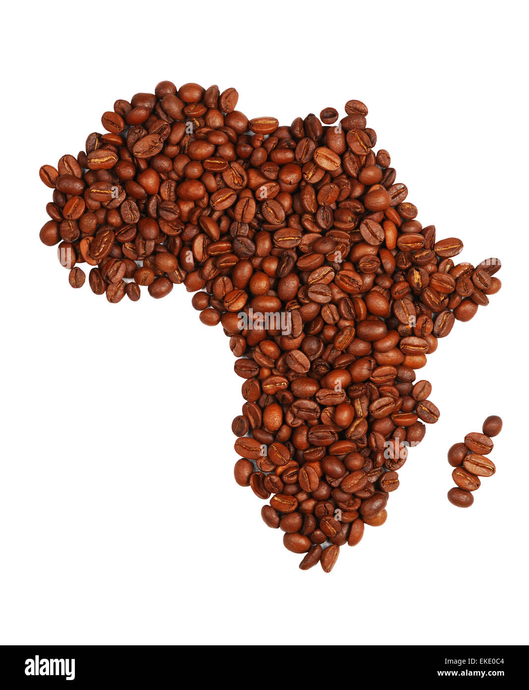 Africa made with coffee Stock Photo Alamy