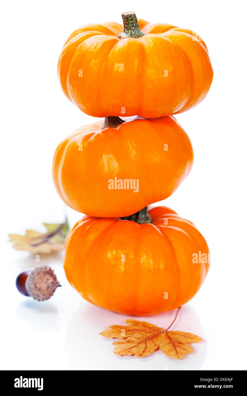 Autumn mini pumpkins leaves hi-res stock photography and images - Alamy