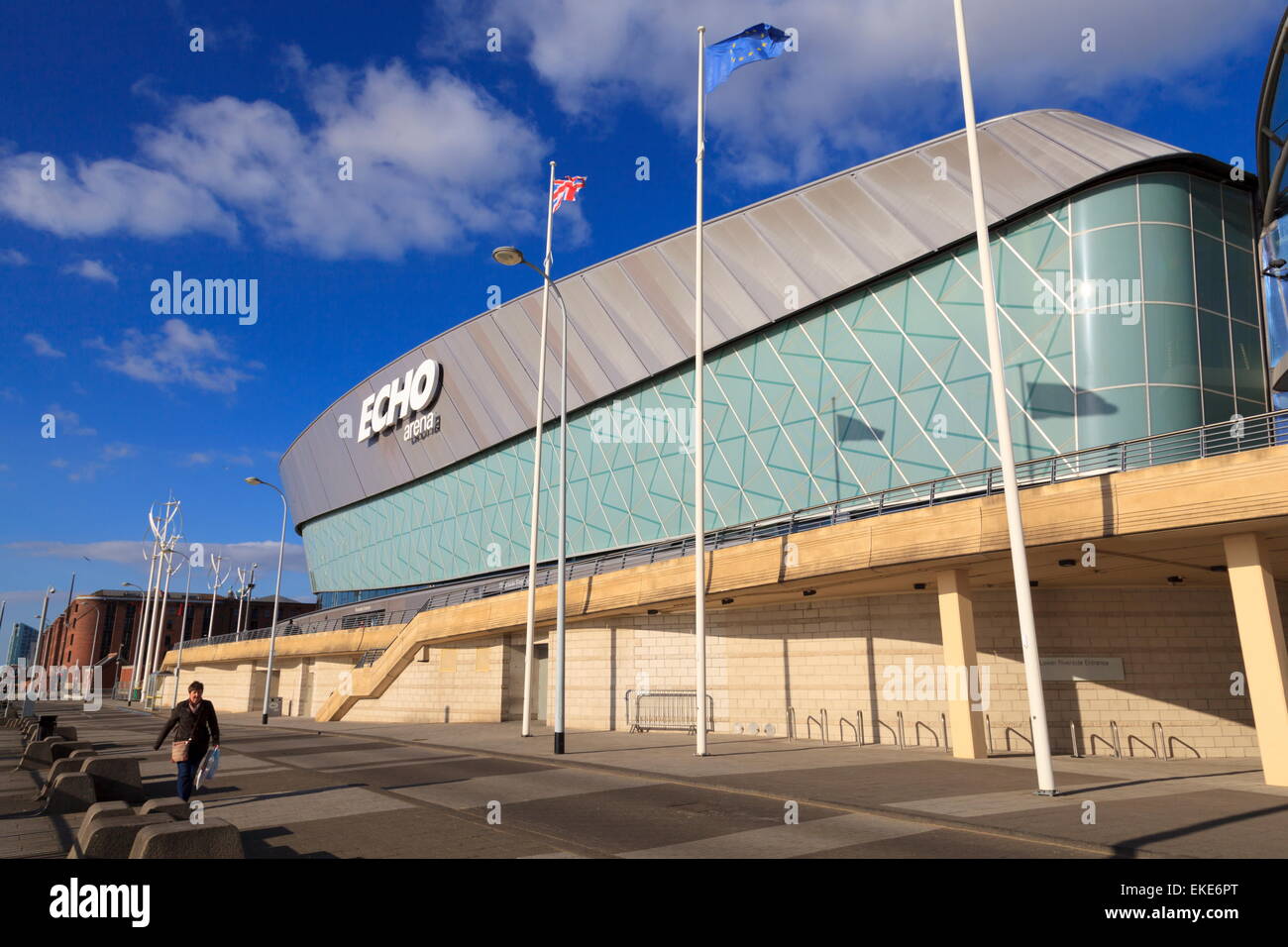 Echo Arena, Kings Parade, Liverpool Stock Photo