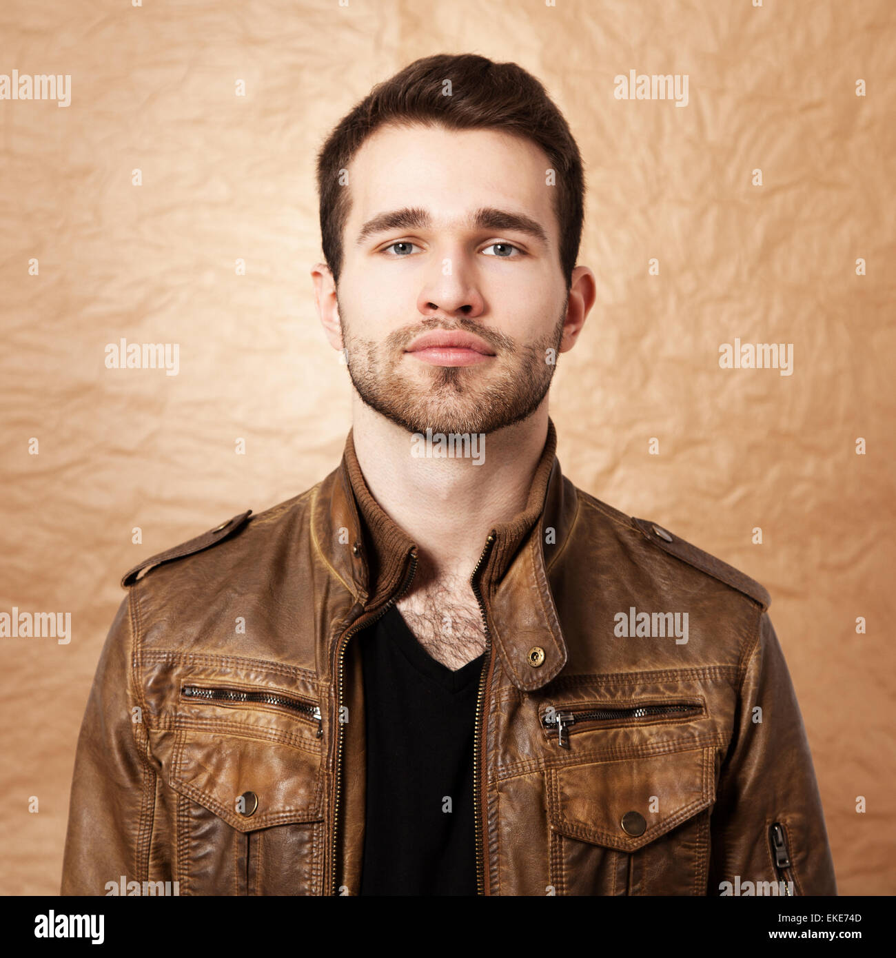 Studio portrait of a young man Stock Photo
