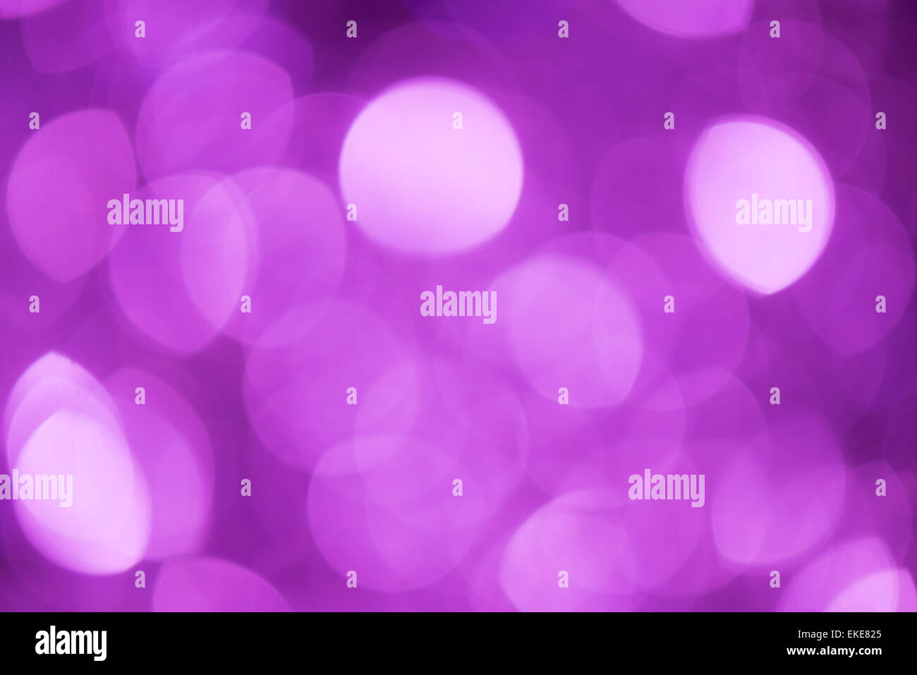 Abstract and blurred Purple Christmas lights Stock Photo