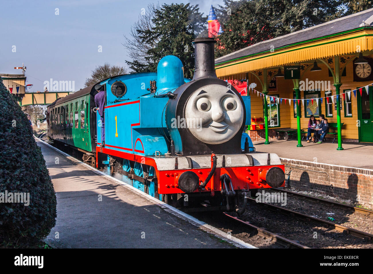 Thomas the tank engine during Thomas week on the Watercress line ...