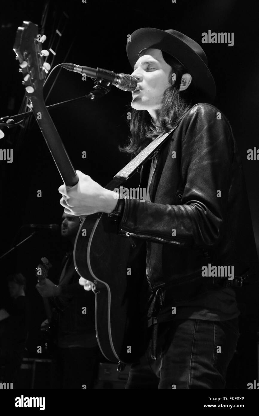 London, UK. 080415. James Bay, British singer-songwriter, performs at ...