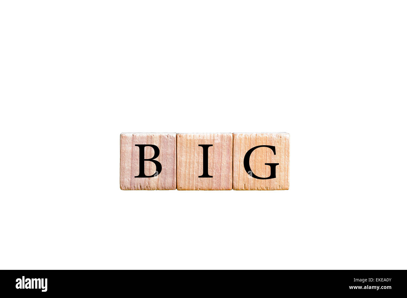 Word FUZZY. Wooden small cubes with letters isolated on white