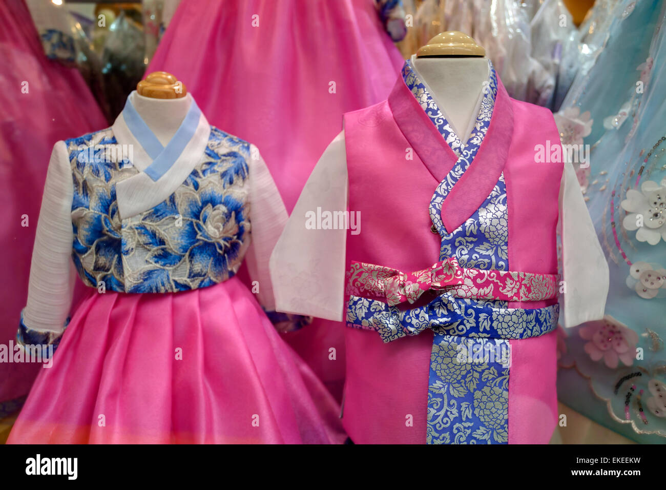 Traditional Korean dress Stock Photo